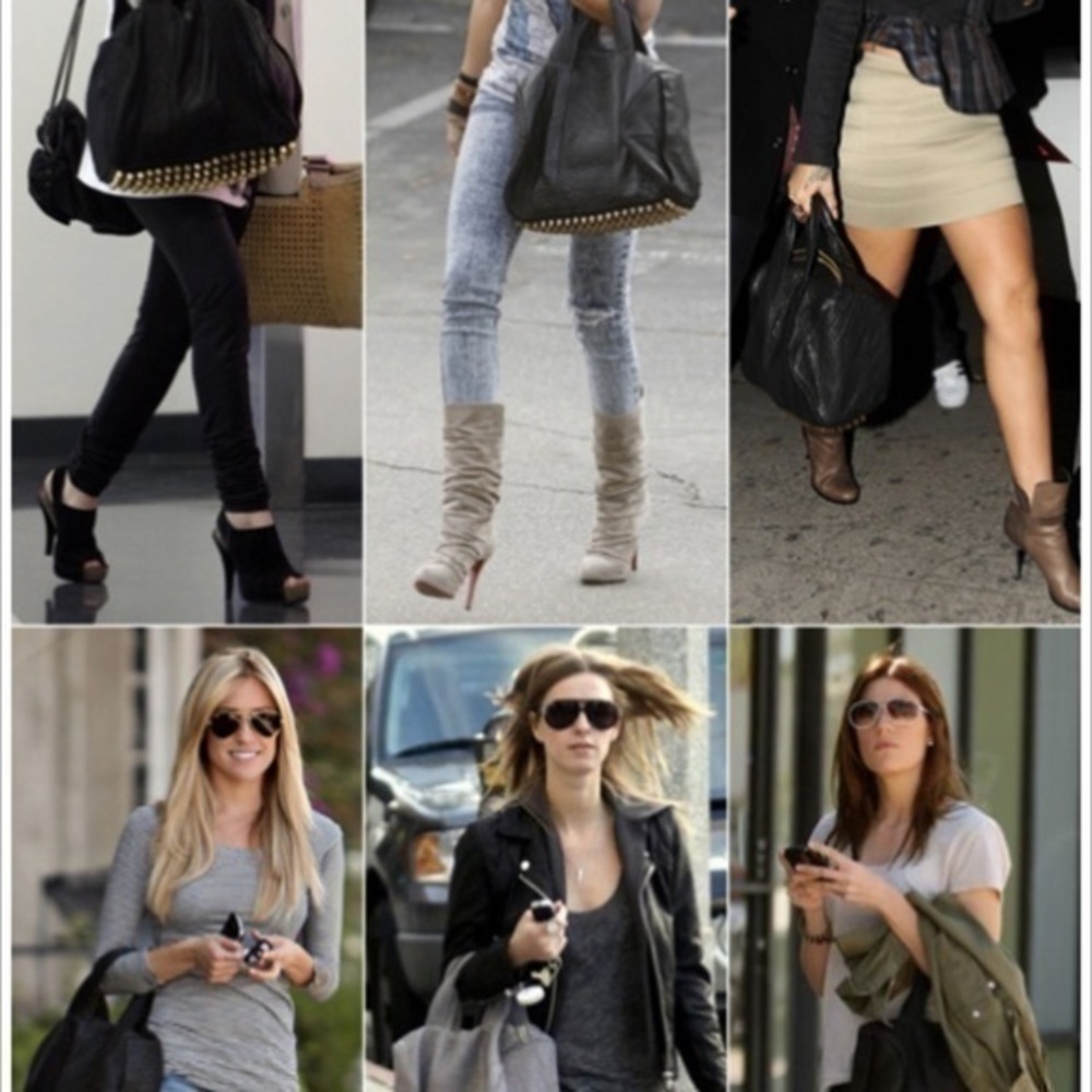 Authentic Alexander Wang Rocco Duffle Bag Black EUC Celebrity Favorite - Picture 6 of 16